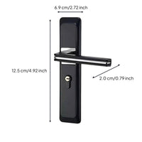 Matte black privacy lever, easy install