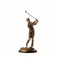 Golf Figurine Tabletop Golfer Statue Sculpted for Study, Golfers