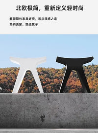 niy餐椅儿童餐凳子中古吧凳长凳户外极简彩色便携圆凳组合推车凳