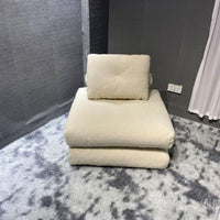Tofu Block Sofa Multi-Functional L-Shaped Foam Block Sofa Soft and Comfortable Lowshape for Apartment Dwellers, Balcony