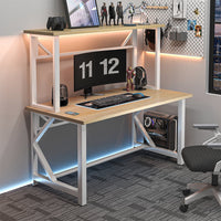 Gaming Computer Desk Large Desktop E-Sports Table Cable Management PC Gaming Hub for Gaming Aficionados, Students, Internet Cafe, Game Room, Bedroom