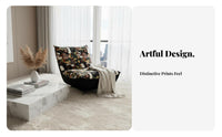 Oversized Rotating Single Sofa Soft Puff Design Statement Armchair Modern Artistic Look Ergonomic Comfort for Readers, Adults