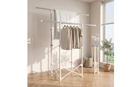 Foldable Clothes Drying Rack Space-Saving Laundry Drying Rack Adjustable Height Furniture Indoor for Apartment