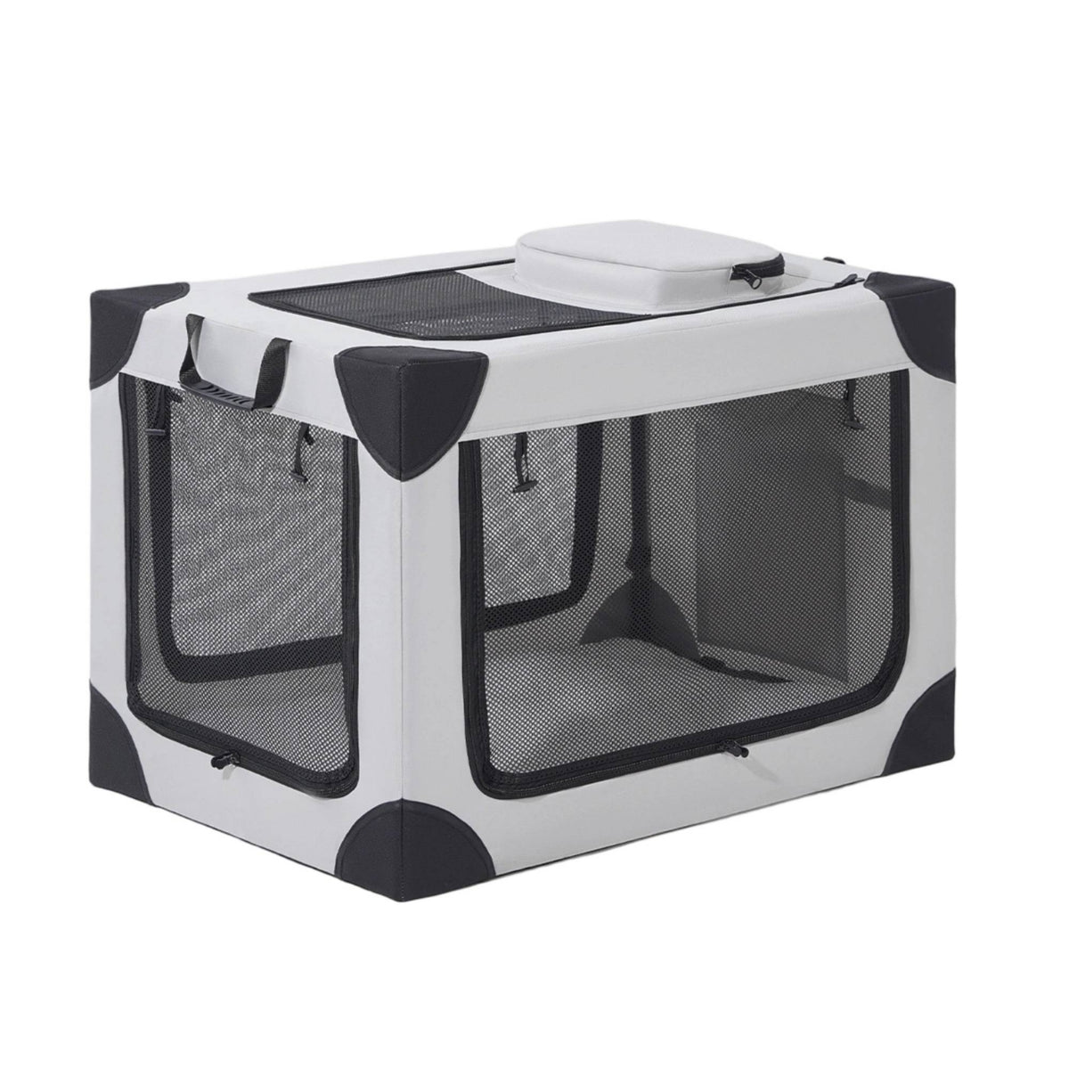 Car Pet Crate Easy to Carry Folding Dog Crate for Road Trips