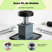Universal non-slip car lift rubber spacer pad