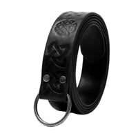Embossed Nordic Belt Traditional Belt with Circular Buckle Retro for Cosplay