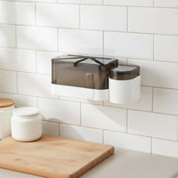 No Punch Tissue Storage Box Material Multifunctional Washroom Organizer for Kitchen