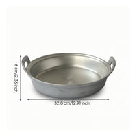 Pan with Two Side Handles Uncoated Pan with Side Handles Cookware for Frying