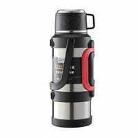 Large Capacity Insulated Bottle with Handle Watertight Large Capacity Vacuum Container Non-Slip Bottom Portable Insulated Water Bottle for Travel
