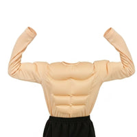 Muscle Costume Top Shaped Padded Muscle Shirt 3D for Kids
