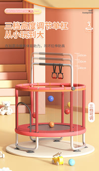 儿童蹦蹦床室内宝宝小孩跳跳床蹭蹭床家庭家用小型护网玩具弹跳床