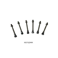 6 Pieces Drum Screws Metal Snare Drum Tension Rods Silver-Toned Tension Rods for Percussionists