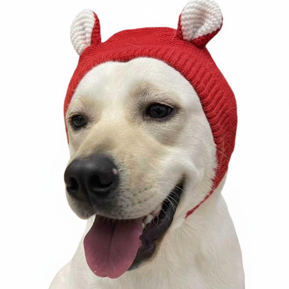 Dog Christmas Hat Adjustable Winter Headwear For Large Dogs