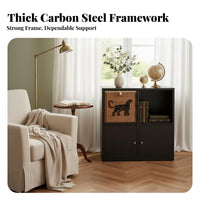 Modular Cube Organizer Vintage Design Shelving Unit Customizable Layout Storage Shelf for Apartment Dwellers, Students, Living Room, Entryway