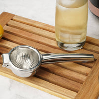 Stainless Steel Lemon Press Easy to Clean Manual Lemon Juicer Compact Storage