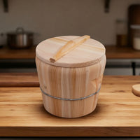 Steamed Rice Container with Lid Traditional Rice Steamer Long-Lasting