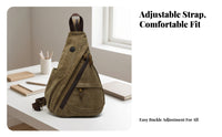 Stitched Panel Design Individual-Strap Backpack Carrying Accessory Multiple Pockets Teardrop Shoulder Bag for Men