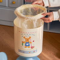 Pedestal Trash Can Wide Opening Floor-Standing Trash Can Easy to Clean