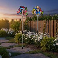 2 Pieces Solar Butterfly Hanging Light Decorative Yard Decoration Weatherproof