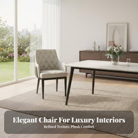 Light Luxury and design Upholstered Shell Chair Modern Design Indoor Furniture Slim Metal Legs Sturdy Construction for Interior Designers, Office Professionals, Business Owners, Dining Room, Reception Area, Bedroom, perusing reading corner
