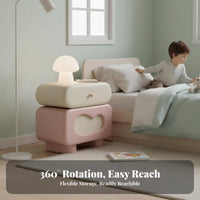 Stacked Capsule Cabinet Installation-No-Installation Nightstand 2 Storage