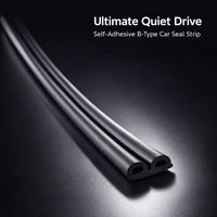Car Door Seal Strip Rubber Sealing Strip for Most SUVs Sedans, Soundproof Noise Reduction Windproof  - 10 meters