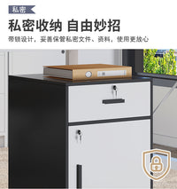 文件柜带锁办公室木质移动收纳柜抽屉柜带轮桌下储物柜矮柜办公柜