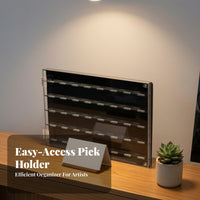 Collectible Guitar Pick Display Case | Clear Acrylic Construction, Guitar Pick Display Box, for Tabletop