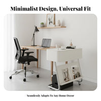 Multi-Tier Rolling Cart Modern look Multi-Tier Rolling Trolley Space-Saving