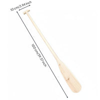 Dragon Boat Paddle Decorative Prop Wooden Paddle Polished Surface