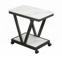 Rolling C-Table Nordic aesthetic Nightstand Lockable casters for Homeowners, Students