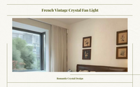 Dimmable LED fandelier, quiet motor