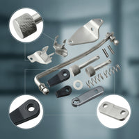 Mechanical Throttle Gear Linkage Kit Metal Hardware Long-Lasting for Engine Control Conversion
