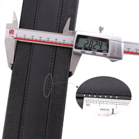 High-Quality Black Leather Guitar Strap Italian Imported Kidskin