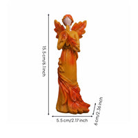 Fall Angel Figurine Tabletop Display Desktop Angel Ornament Thanksgiving Decor Highlight