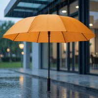 Water-Repellent Straight-Handle Umbrella Waterproof 10 Rib Umbrella Windproof Business for Professionals