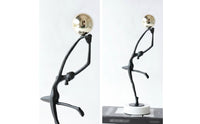 Dance Sculpture Sculptural Dance Figurine Artistic Abstract Sculpture for Simplicity Enthusiasts, Desk, Living Room, Office