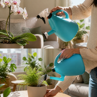 Dual-Function Spray and Watering Can for Garden and Home Plants, Hand Press Mister