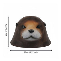 Buoyant Seal Head Realistic Look Seal Pond Decoration Authentic Buoyant Animal Figurine for Balcony