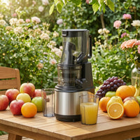 Slow Juicer Vertical Cold Press Juicer Juice Extractor Compact Appliance Countertop for Families, Kitchen, Breakfast