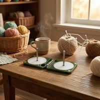 Folding Yarn Winding Rack PLA Hinged Yarn Rack Metal Spindle
