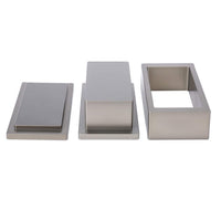 2x4in Rosin Press Pre-Press Mold Plate, Pure Aluminum
