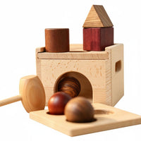 Wooden Shape Sorting Toy Early Learning Wooden Shape Sorter Cube to Gnaw for Activity Time