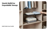 Stackable Pull-accessible Drawer Space Saving Closet Organizer Easy Assembly for Adults