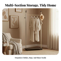 complimentarystanding Valet with Tray Multi-Functional Clothing Rack Stable Base