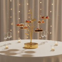 Dessert Stand Minimalist Crafted Metal Dessert Stand Easy to Clean Wheel Wheel Cupcake holder for Buffet
