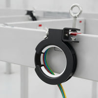 Anti-Drop Pulley with Clamp Bracket Adjustable Cable Guide Pulley Industrial Smooth-Rolling for Installers