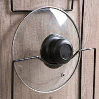 Pot Lid Rack over the Door Lid Holder Rack Iron Frame