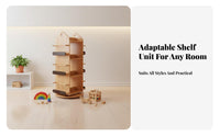 360-Degree Rotation Rotating Book Tower Multitier Design children's Furniture Floor-Standing book tower Space-Saving for Toddlers, Early Readers, Nursery, Kindergarten, Playroom, Bedroom
