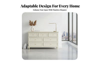 Vintage Design 6-Drawer chest of drawers Multi-Functional Storage Furniture Carved Leg features Chest of Drawers Sturdy Construction for Homeowners, Renters, Adults, Bedroom, Entryway, Hallway, Living Room